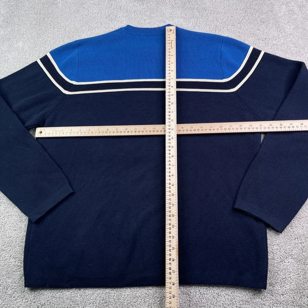 Vintage Abercrombie and Fitch Sweater Mens XL Blue Crewneck‎ Pullover Y2K Retro